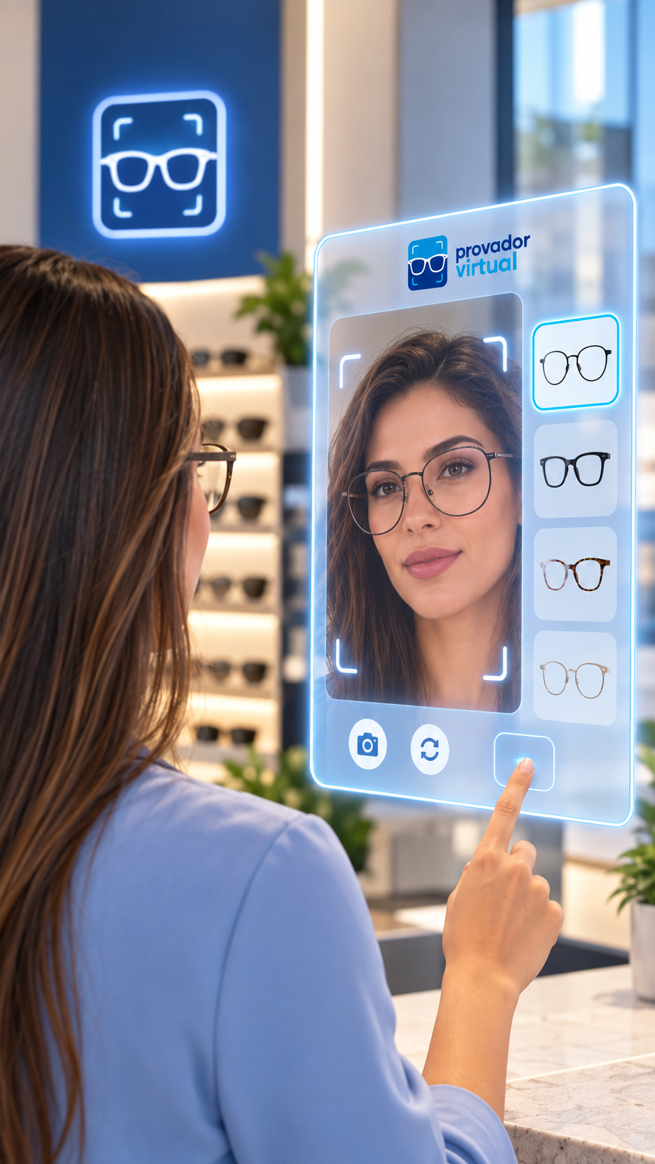 Experimente seus óculos no Provador Virtual da Big Ótica